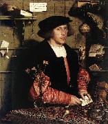 HOLBEIN, Hans the Younger Portrait of the Merchant Georg Gisze sg oil painting